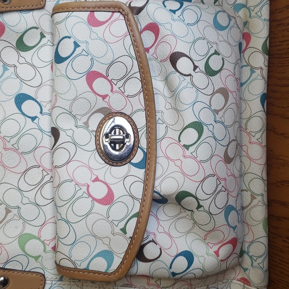 Coach Chelsea Signature Leah Zip Top Great Summer Bag N:C1077-F15140 - Picture 15 of 17